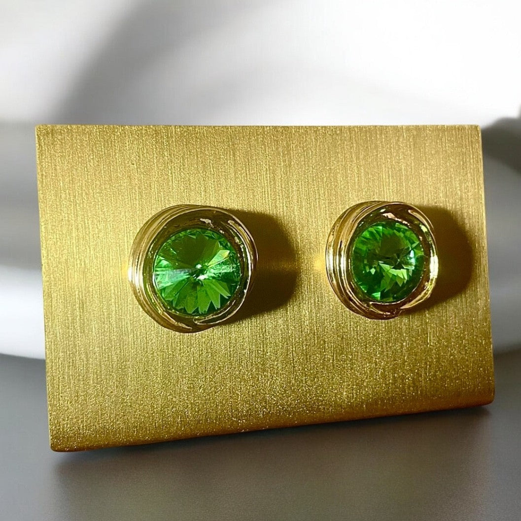 ARCELIA STUDS IN PERIDOT