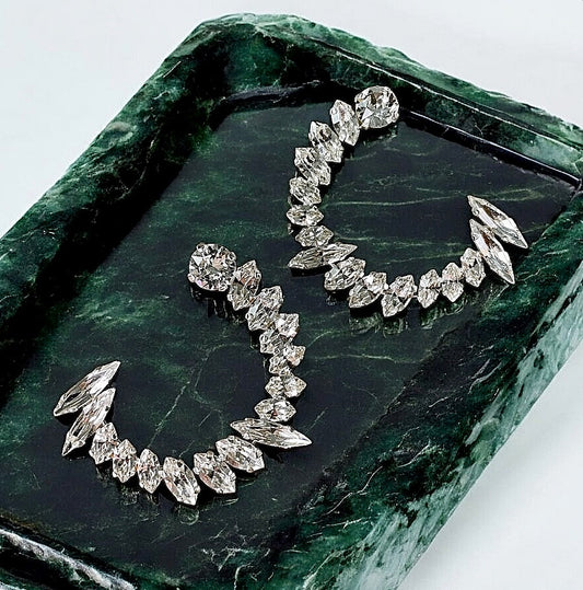 ELZETTE EARRINGS IN CRYSTAL